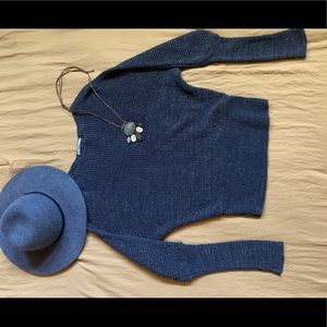 Papaya long sleeve gold and black sweater.